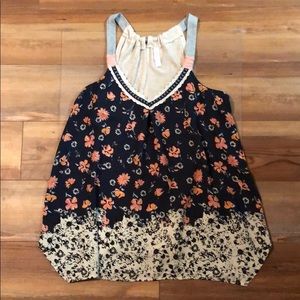 Floral Tank- PRICE DROP FOR ONE HOUR! :)